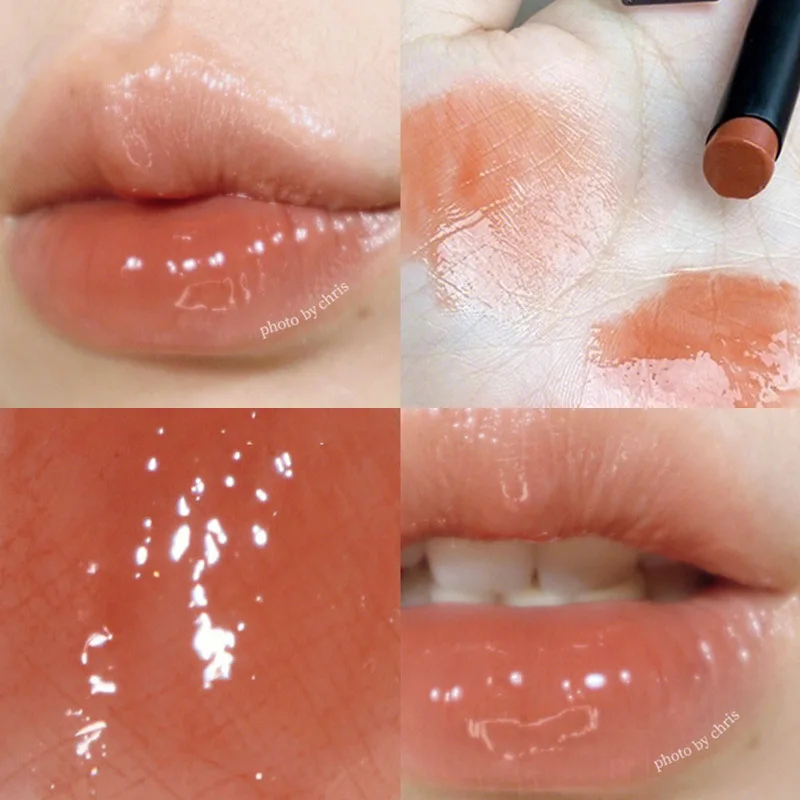 Solid Lip Gloss Jelly Lipstick Moisturizing Orange Mirror Water Light Lip Glaze Lip Tint Gloss Glass Korean Makeup Cosmetic