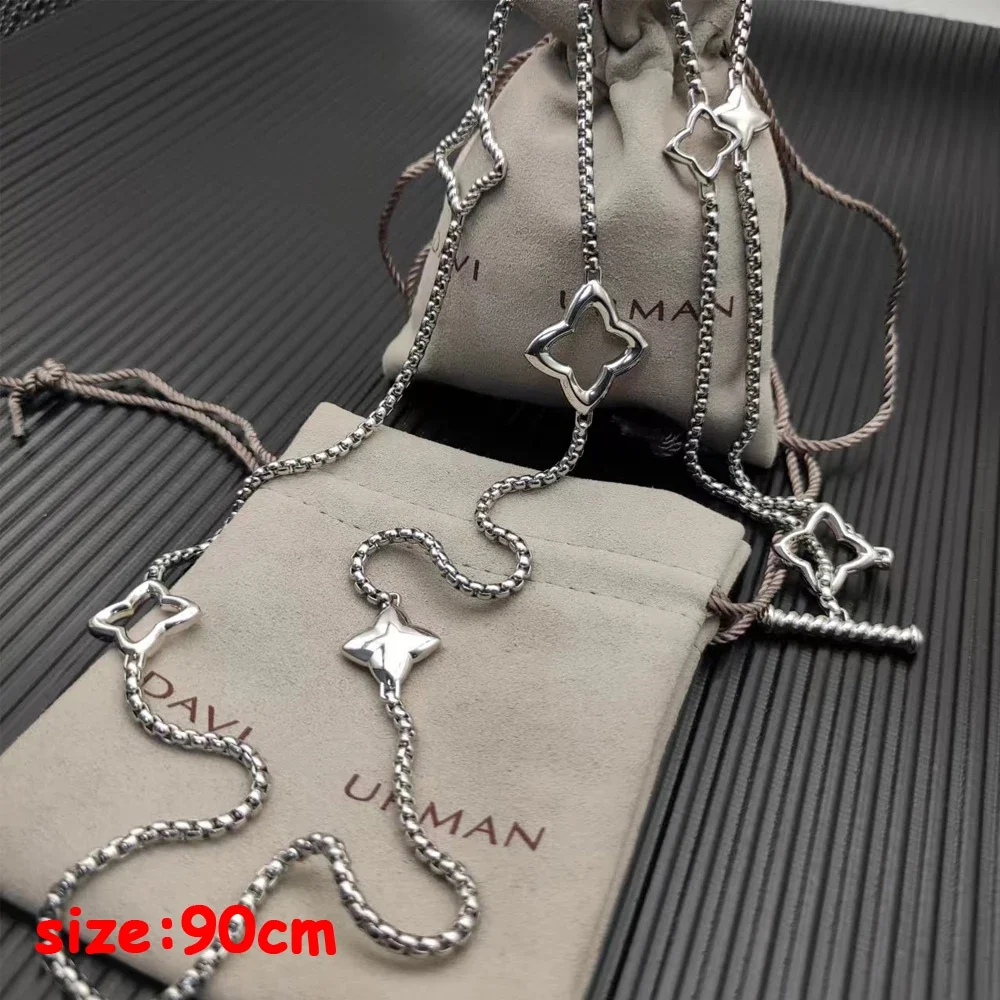 2024 Fashion DY High Quality Necklace Light Luxury All-match Crystal Necklace Couple Holiday Gift Perfect Gift