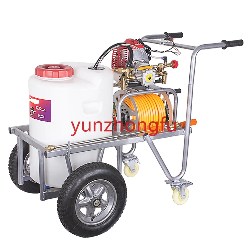 Trolley model agriculture 60l 50l petrol engine 4 stroke power garden sprayer