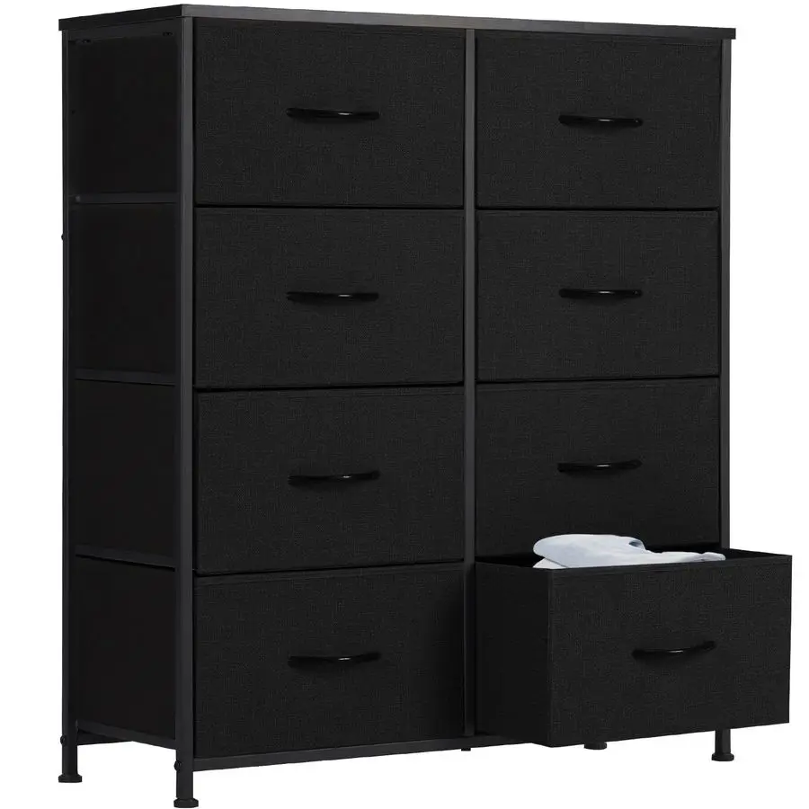 

Dresser, Dresser for Bedroom Drawer Organizer Storage Drawers, Fabric Storage Tower with 8 Drawers, Chest of Drawers with Steel