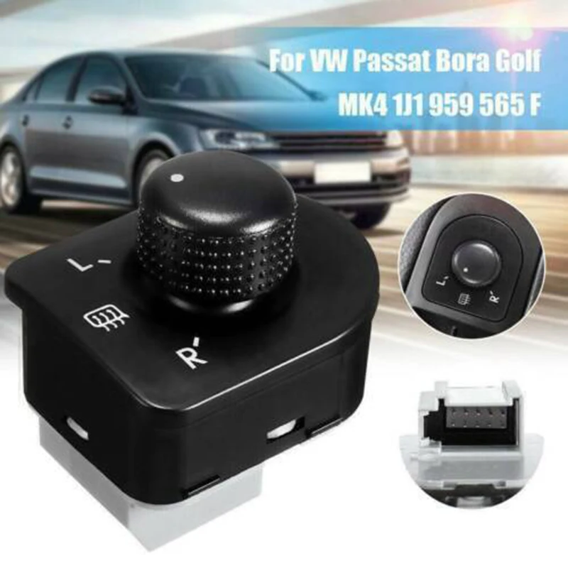 New Car Auto Side Mirror Switch Knob Heat Control for VW Beetle Passat B5 Bora Golf 4 Jetta MK4 1J1959565F