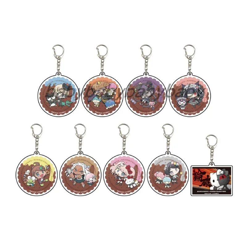 Game Enoshima Junko Celestia Ludenberck Oowada Mondo Keychain Doll Anime Acrylic Keyring Pendant for Gift