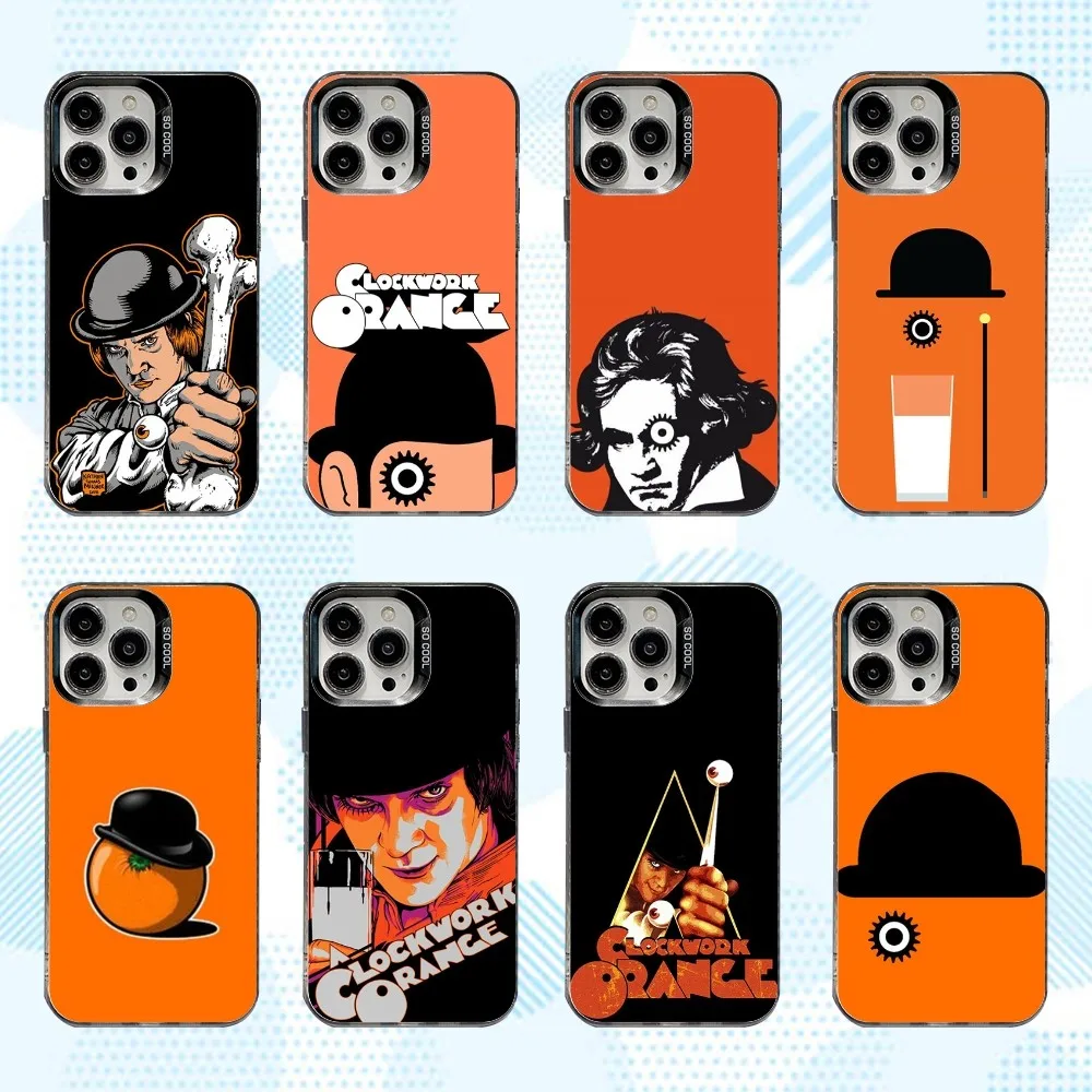 

A C-Clockwork Orange Phone Case For iPhone 16,15,14,13,12,11,Mini,Pro,SE,MAX White Matte Shockproof Cover
