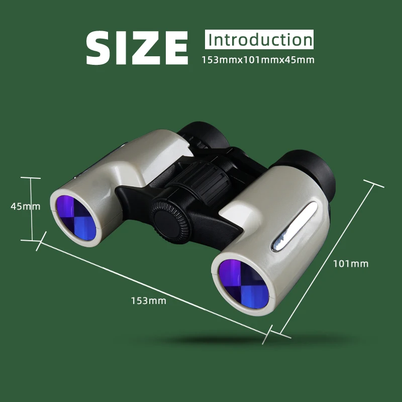 Nohawk Professional HD 8x24 Binoculars BAK4 Prism Binocular Telescope Portable Outdoor Zoom for Bird Watching Telescope
