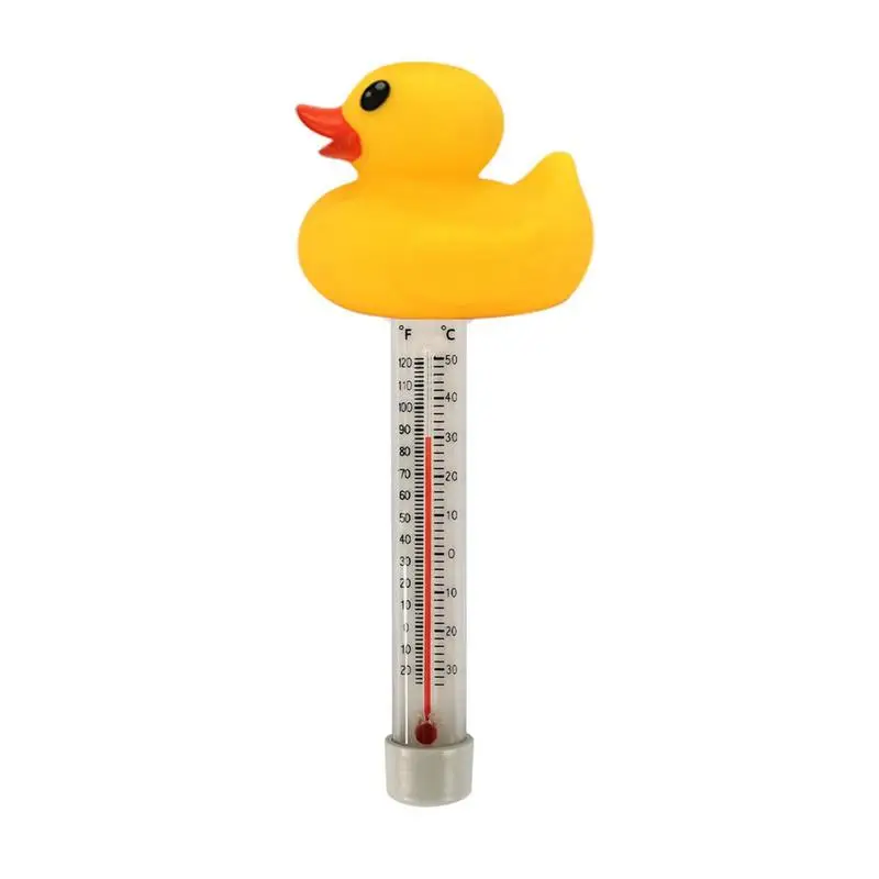 

Floating Pool Thermometer Duck Water Thermometer Pool Temp Floater With String Shatter-Resistant Bath Thermometer For Tub