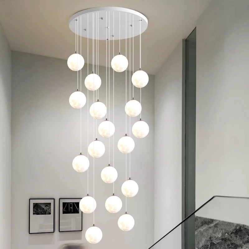 Modern Staircase chandelier pendant light lamps for living room led Chandeliers for dining room hanging light indoor lighting