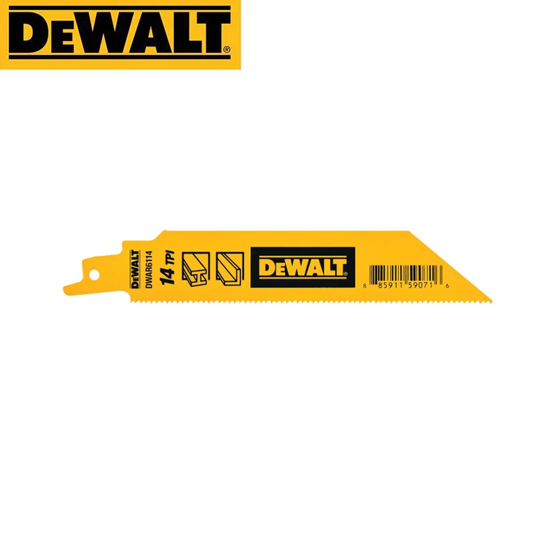 DEWALT DWAR6114 Metal Cutting Bi-Metal Reciprocating Saw Blades Dewalt Power Tool Accessories For DCS369 DCS386 DCS389 DCS367