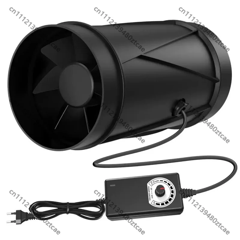 100-240V Knob Speed Control Inline Duct Fan, High Airflow Air Conditioner Ventilator, Exhaust & Air Extraction Fan
