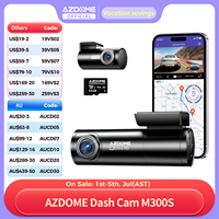 AZDOME M300S Dash Cam 4K+1080P Car Rear Camera Dash Cam 800MP Lens Built-in GPS WIFI Car DVR Voice Control Night Vision 후방카메라