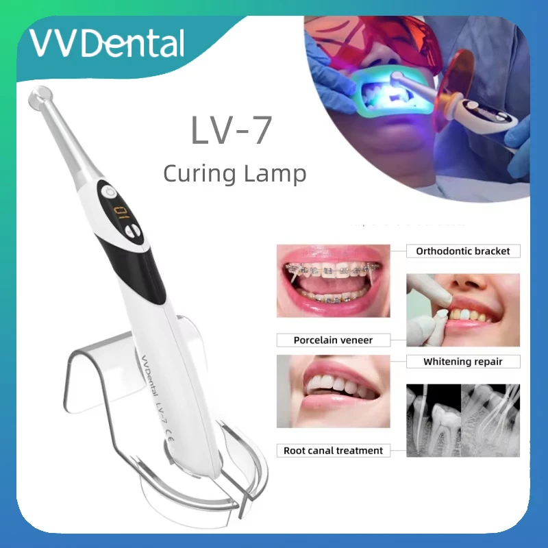 VV Dental LED Lichthärtungslampen-Set 2500mw/c ㎡   1S Harzhärtungs-UV-Lampen-Kit für kieferorthopädische Komposite in der Zahnmedizin