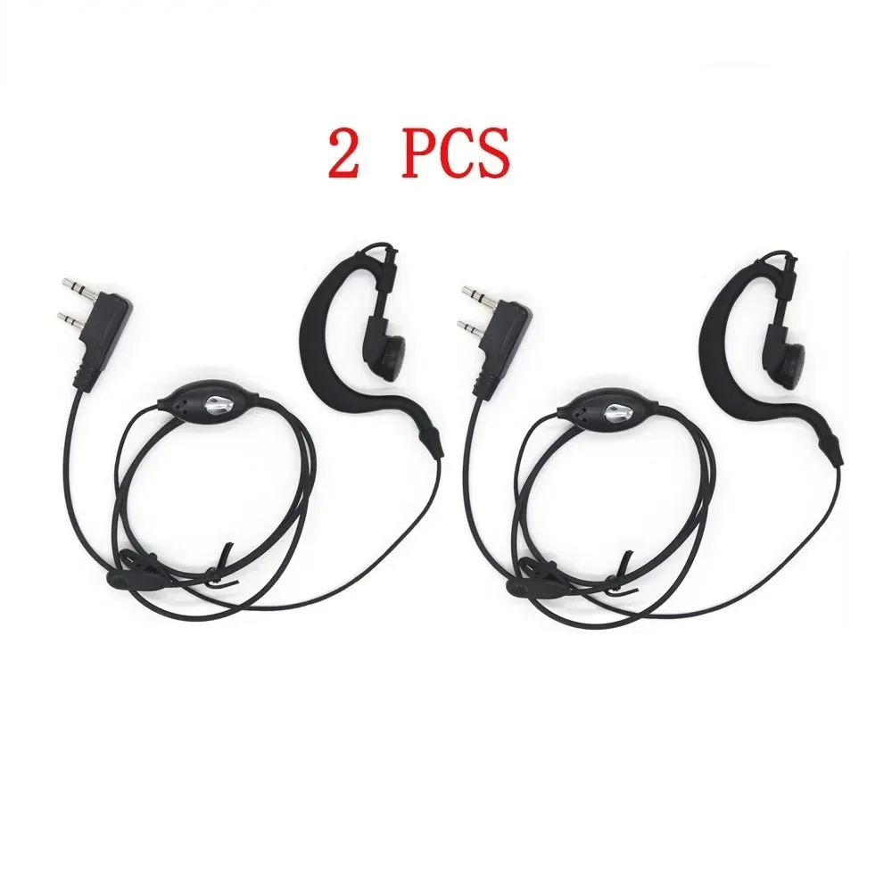 2 uds auricular tipo K con micrófono PTT Walkie Talkie auricular para Kenwood BAOFENG Radio alta calidad gran oferta