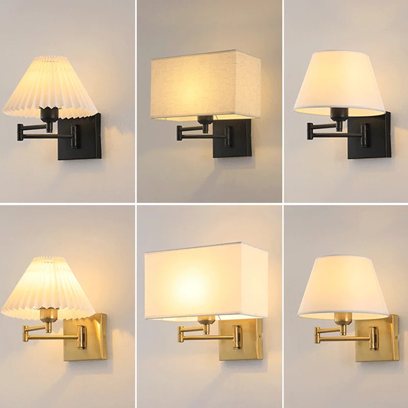 

Современный регулируемый настенный светильник, гибкие бра, декор для дома, гостиной, спальни, зеркальные светильники, светодиодный светильник E27 Luminaria