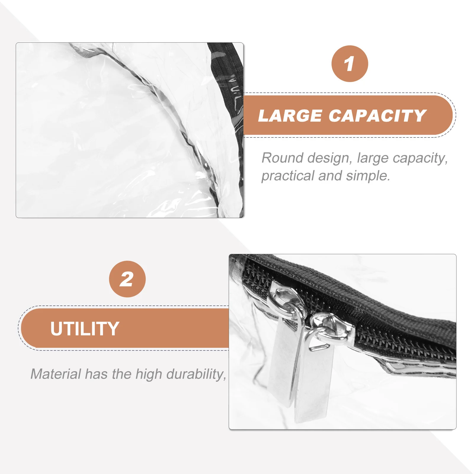 

2Pcs Garland Storage Bag Round Wreath Holder Waterproof PVC Material for Holiday Decoration Organizing Bag Wreath Holder