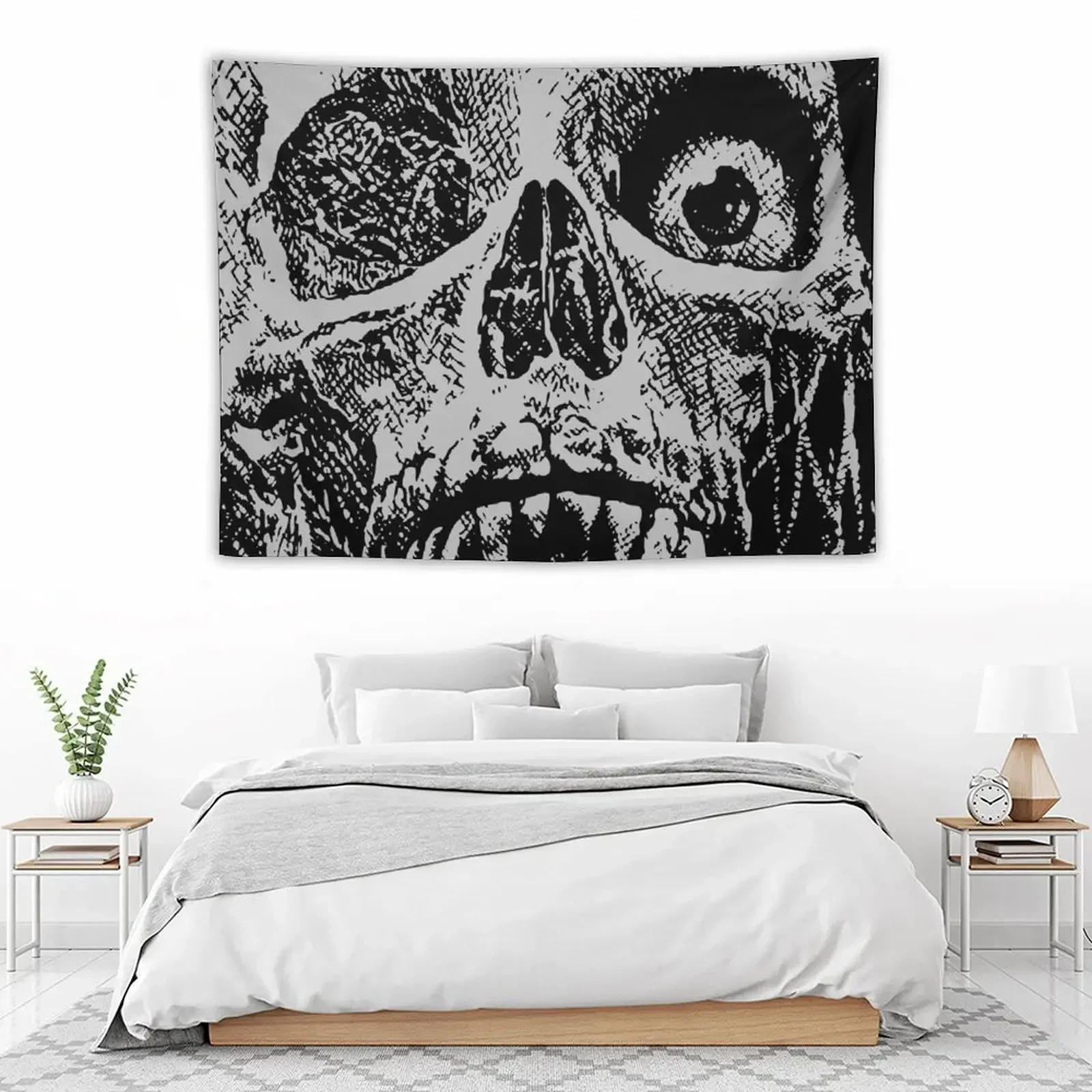 

Tales From The Crypt - Skull Tapestry Outdoor Decoration House Decor Wall Decorations Bedroom Decor Aesthetic Tapestry