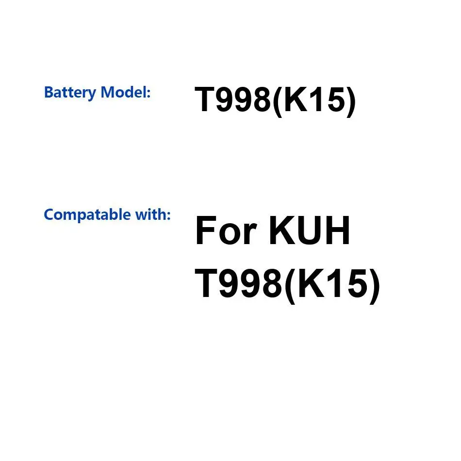 Battery Long Lasting 15800mAh For Kuh T998 K15