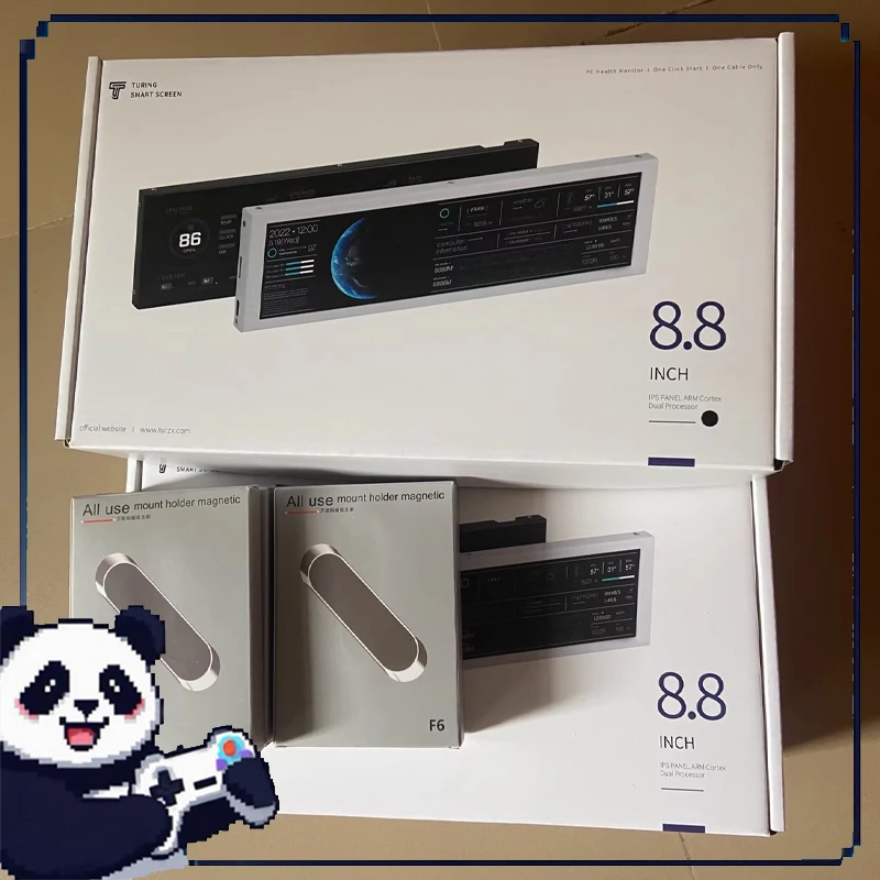 

8.8inch Ips Case Secondary Screen Computer Status Monitoring Typec Usb Aida64-Free, Gaming Pc Case Desktop Host Accessories