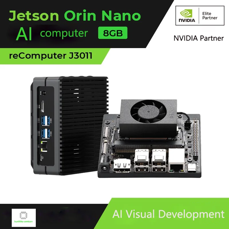 

Jetson Orin Nano 8 ГБ, рекомпьютер J3011, NVIDIA Jetson Orin, обчисление края искусственного интеллекта, встроенная плата разработки AI, AI inference devic
