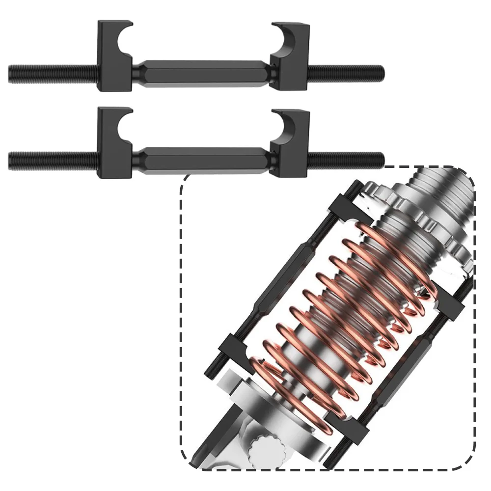 

2pcs Coil Spring Compressor Tool Manual Spring Removal Puller Tool Auto Spring Repair for Car Motorcycle Front Strut Replacemen