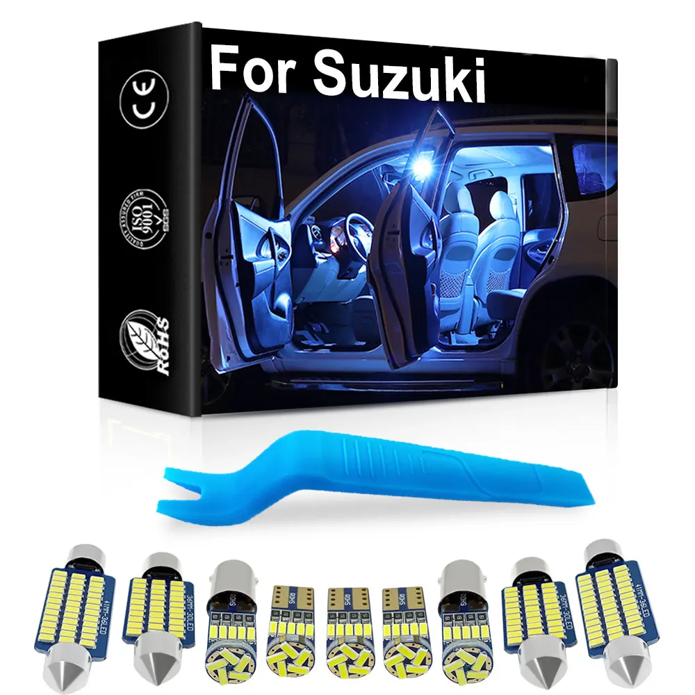 For Suzuki Swift Grand Vitara SX4 S-Cross Baleno Jimny Ignis ACROSS Swace Kizashi Ciaz Dzire Car LED Interior Light Canbus Kit