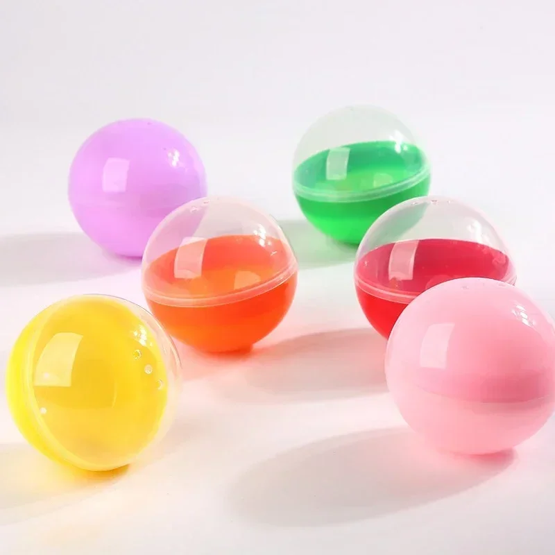 Empty Round Clear Capsules Toys Storage Case Egg Gumball Machines Small Container for Kids Party Favor Prize Toy Vending Eggs