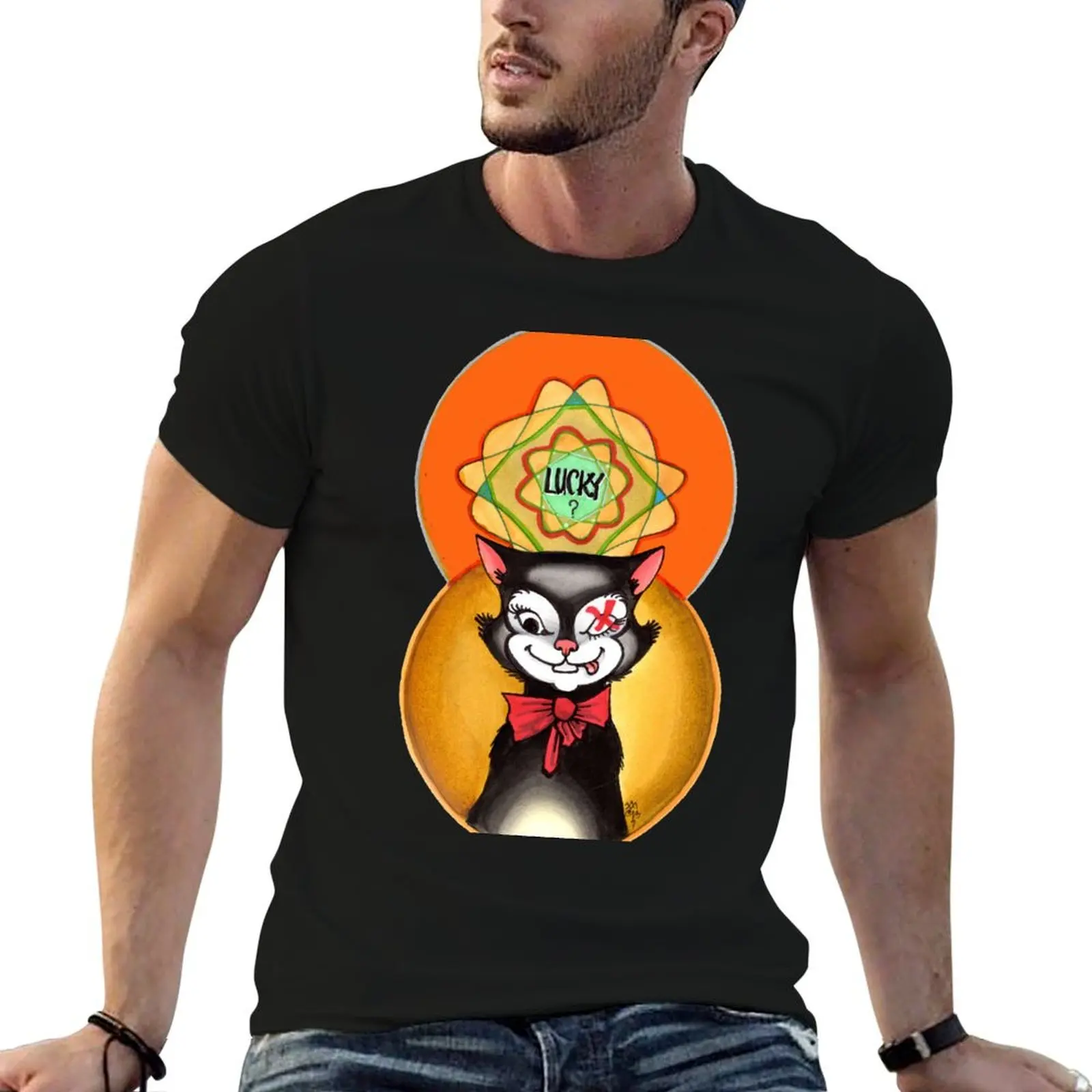 

funny shirts dark schroedinger's T-Shirt graphic cat. t t man humor shirt