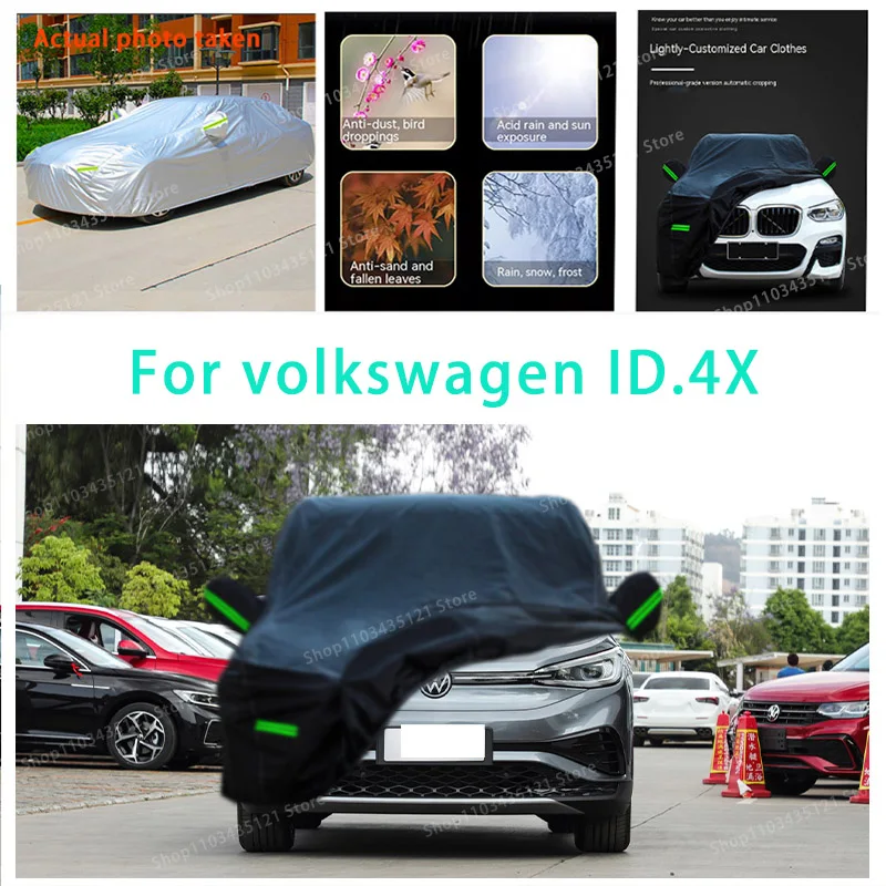 

For volkswagen ID.4X auto body protection, anti snow, anti peeling paint, rain, water, dust, sun protection, car clothing