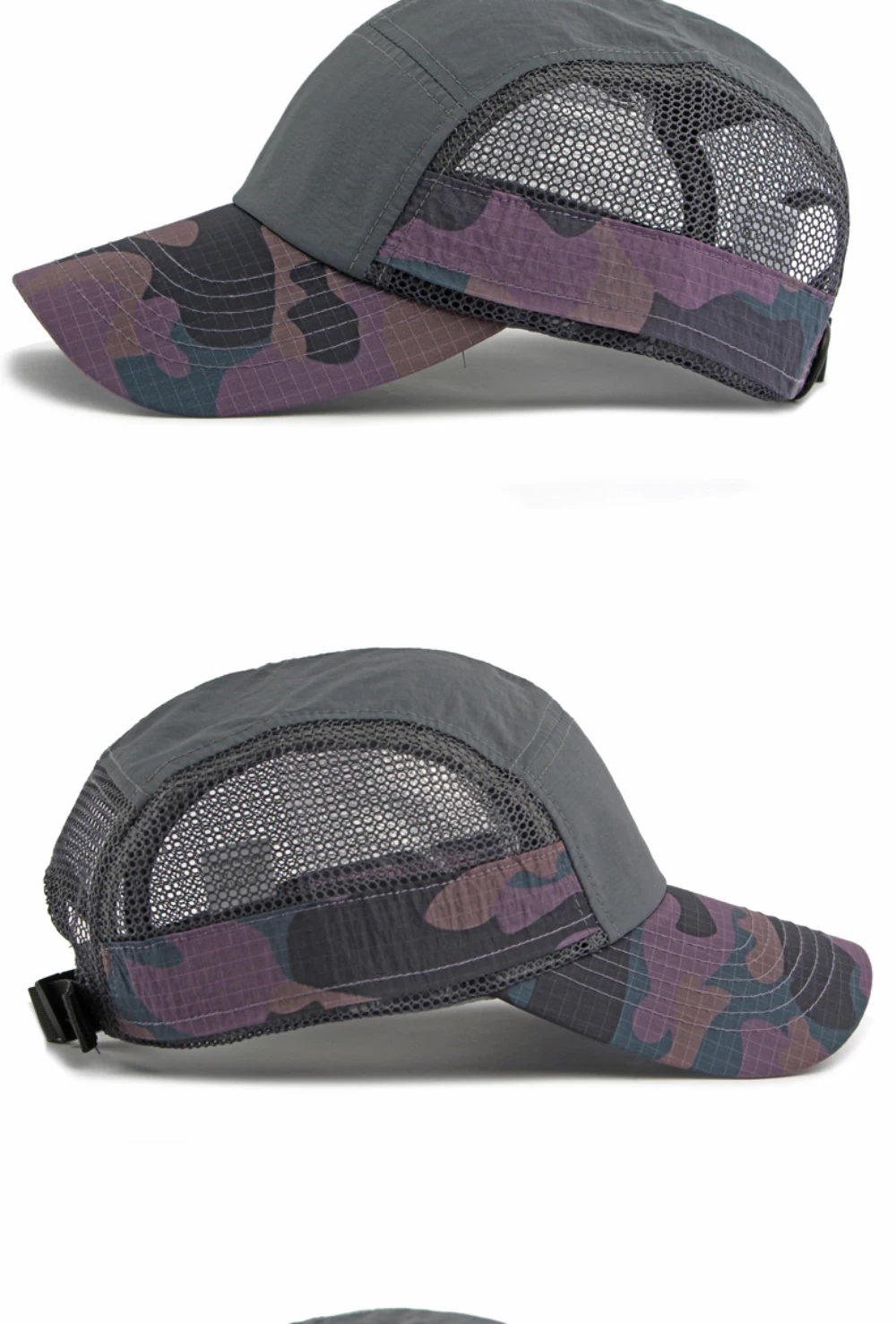 HT5089 Neue Frühling-Sommer Baseballkappe für Männer und Frauen Tarnmuster Sonnenkappen Unisex 6-Panel Baseballmütze Verstellbare Snapback-Kappe – Detail 10