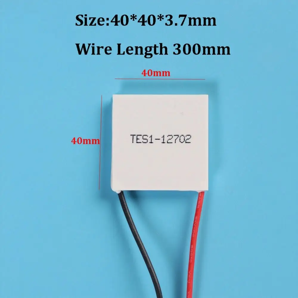 TEC1-127 Semiconductor Cooling Sheet 12V Wire Length 300mm Thermoelectric Cooler Peltier 9 Styles 40*40mm