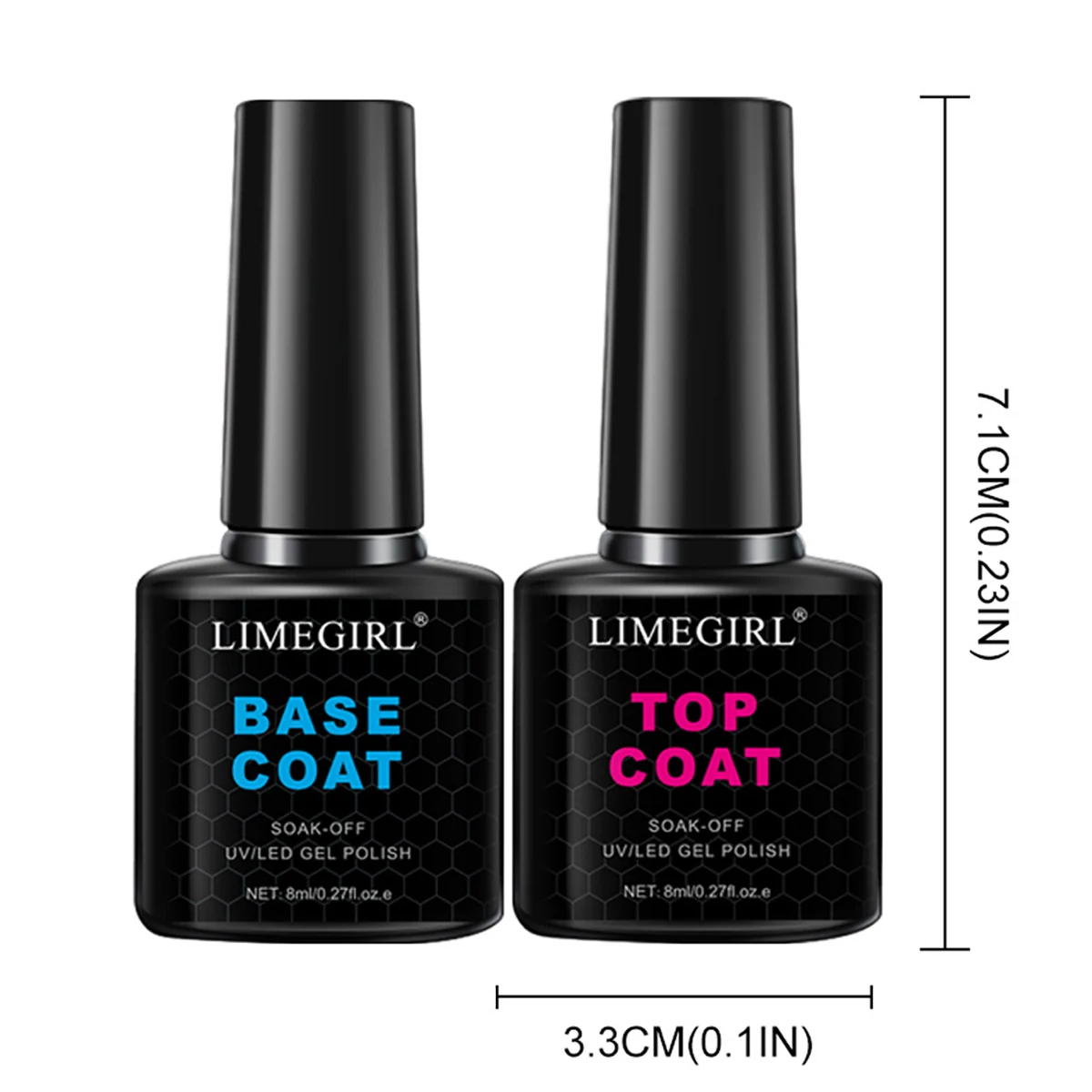 LIMEGIRL 9-Color جل طلاء الأظافر مجموعة بريق الوردي طلاء الأظافر UV LED نقع الورنيش هلام مع فراشة ملصق هلام مجموعة طلاء الأظافر