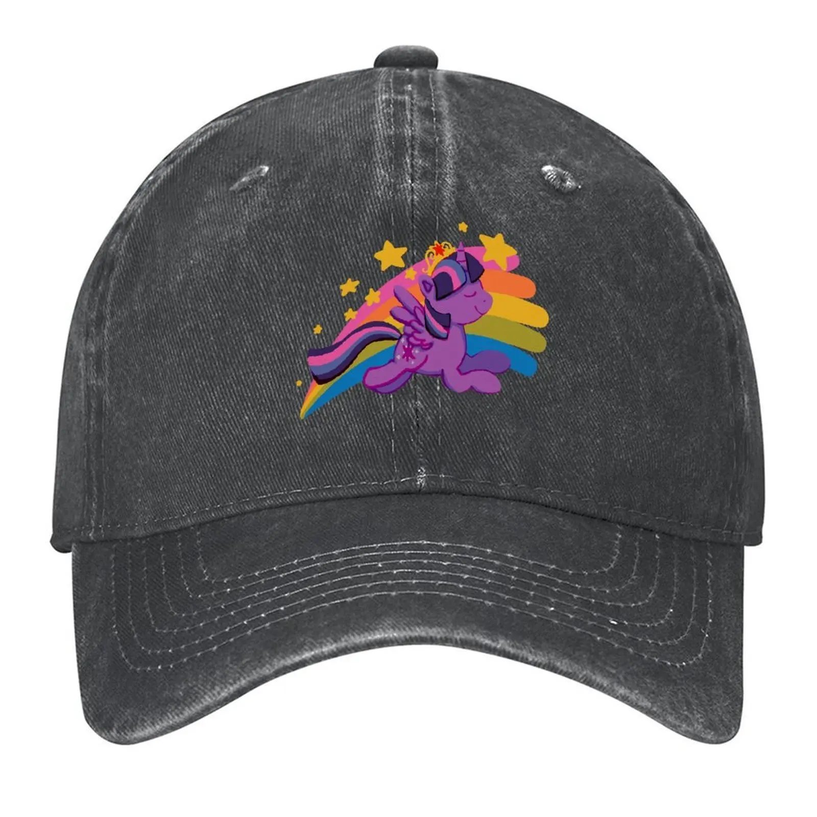 

Retro Alicorn Twilight Baseball Cap Rave luxury woman cap Winter hat Luxury Brand Men's Hats Women's