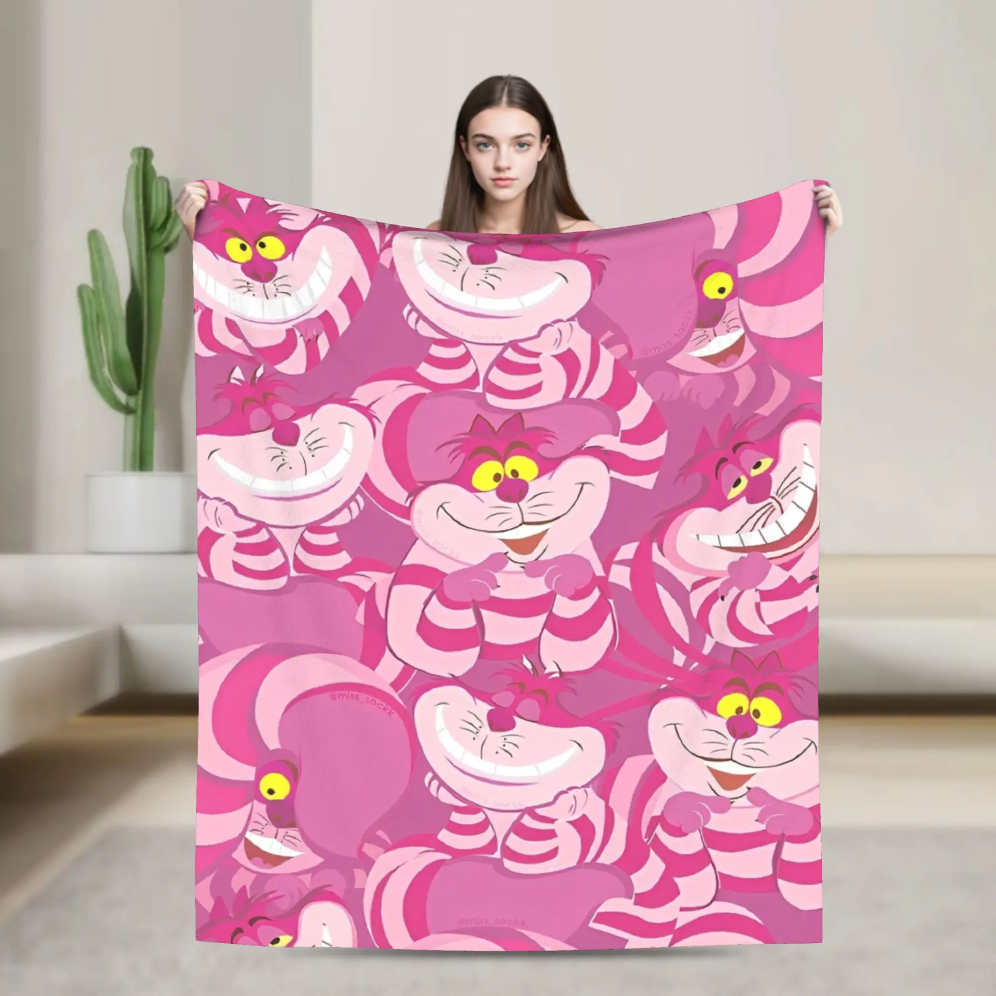 سوبر لينة أليس في بلاد العجائب رمي بطانية قسط الصوف الفانيلا خفيفة الوزن بطانية سرير مريحة أفخم المفرش استخدام كل موسم