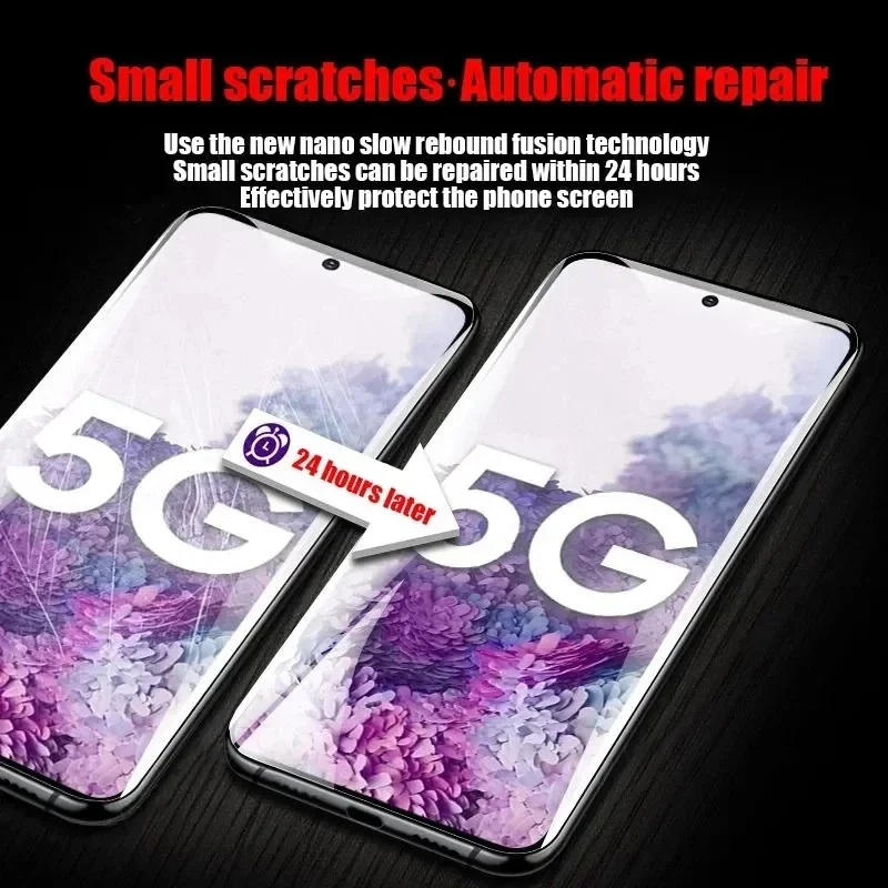 Película de hidrogel de 5 uds para Samsung Galaxy S20 S22 S21 S23 S24 Ultra S10 S9 S8 Plus FE Protector de pantalla para Samsung Note 20 10 9 Plus