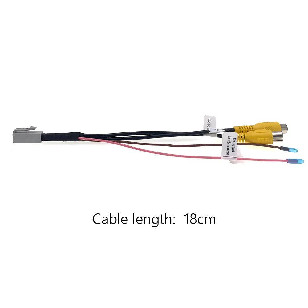 6 Pin Car Radio Unlock Front And Rear Camera RCA Wire Harness Cable Adapter Wiring Connector Android Player