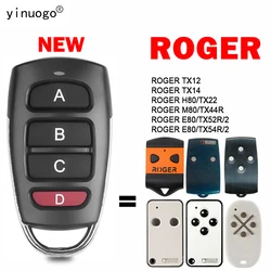 Clone ROGER TX12 TX14 H80/TX22 M80/TX44R E80/TX52R/2 E80/TX54R/2 Garage Door Remote Control Duplicator 433.92MHz Fixed Code