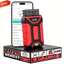 Диагностический сканер JDiag M10 Bluetooth OBD2 для мотоциклов: сброс данных масляного фильтра, TPS, обслуживания, ABS, кодирования, CO, Idle для Harley/BMW/KTM