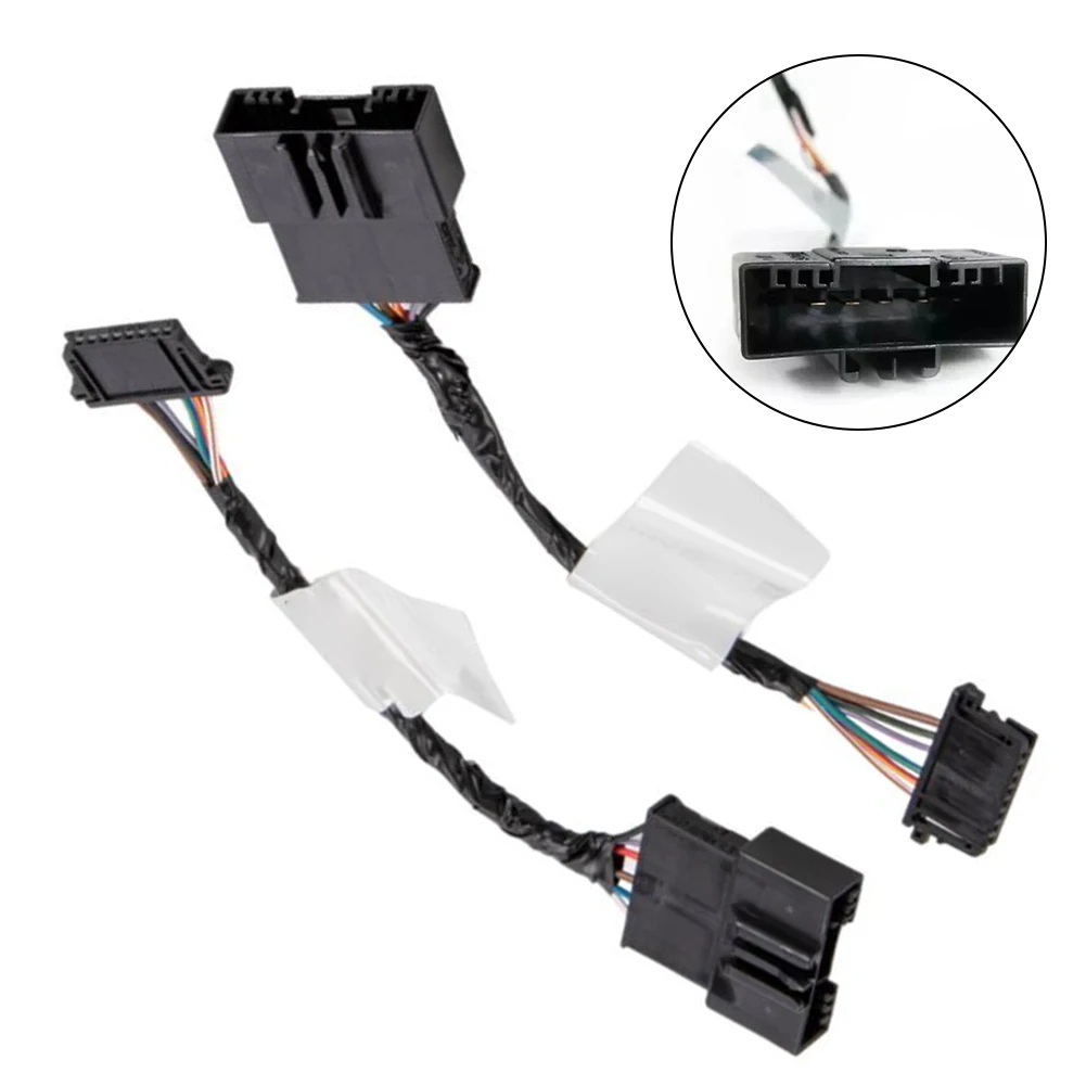 

For BMW E46 3 Series Rear LED Light Adapter Cable Kit 61120153650 Plastic Black Easy To Use High Quality Tools