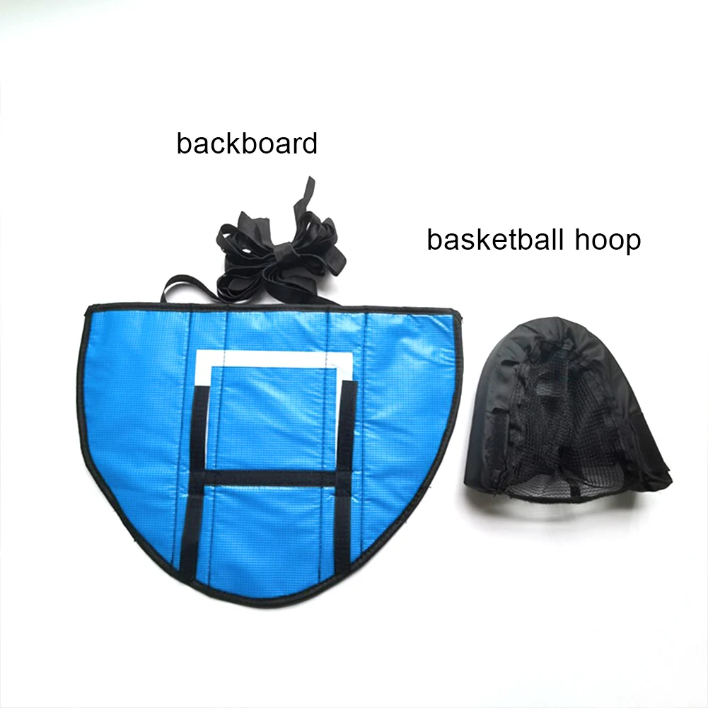 

Mini Basketball Hoop Set with Pump and Mini Ball Easy To Assemble Trampoline Accessory for Trampoline and All Ages