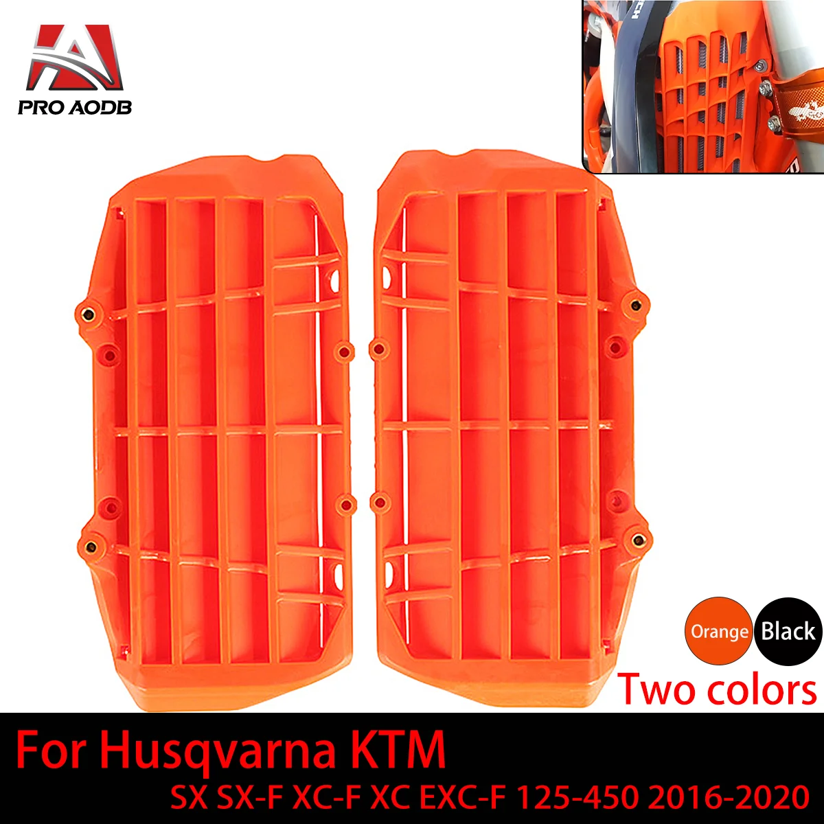 For KTM Husqvarna TC FC TE FE TX FX 125 250 350 450 2016-2020 Radiator Grille Guard Grill Cover Protector Plastics 2017-2020 Etc