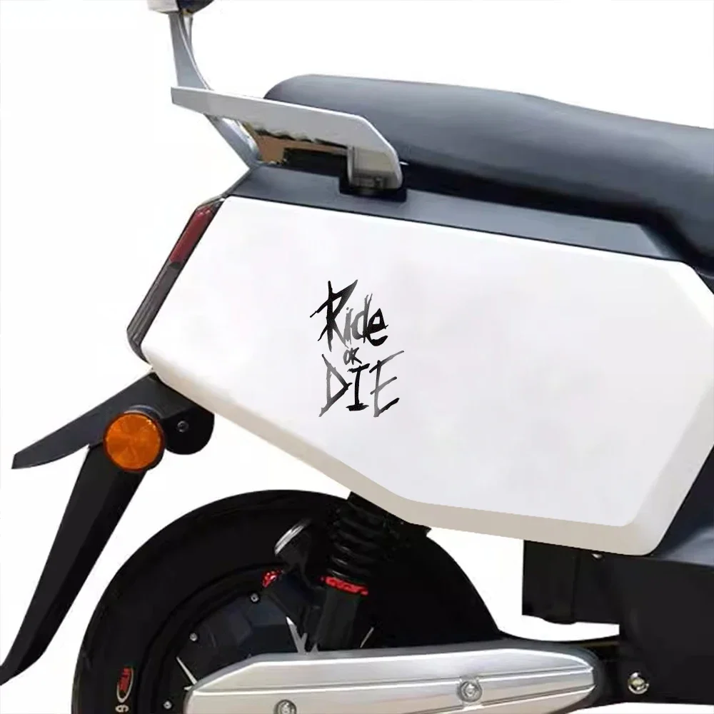 Creative Car Sticker RIDE OR DIE Motorcycle Reflective Waterproof Styling Decals Decoration Helmet Side Strips Car Accessories