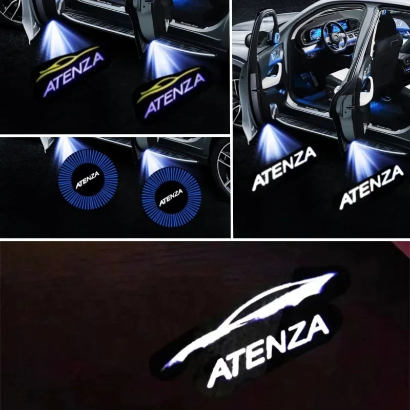 

Auto Logo Welcome Lamp LED Car Door Light Logo Courtesy Shadow Emblem Luces For Mazda ATENZA 2002-2021 2022 2023 2024 Car Goods