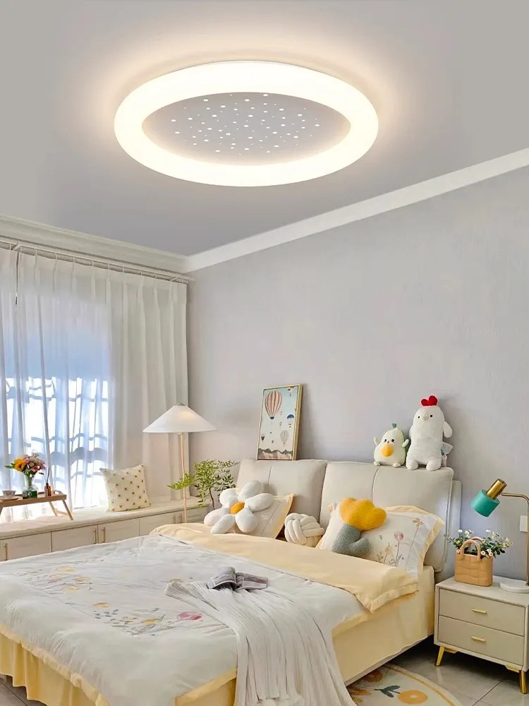 

Dimmable Bedroom LED Ceiling Lights For Home Modern Style Indoor Children's Room Lamp Warm Circular Home Decor Lighting Fixture