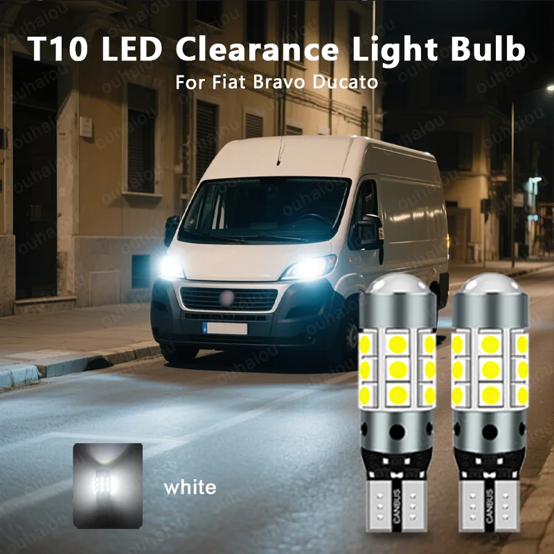 

Для Fiat Bravo Ducato Fiorino Freemont Grande Punto Idea Palio Panda Punto Sedici Siena Светодиодная габаритная лампа W5W T10 CANbus
