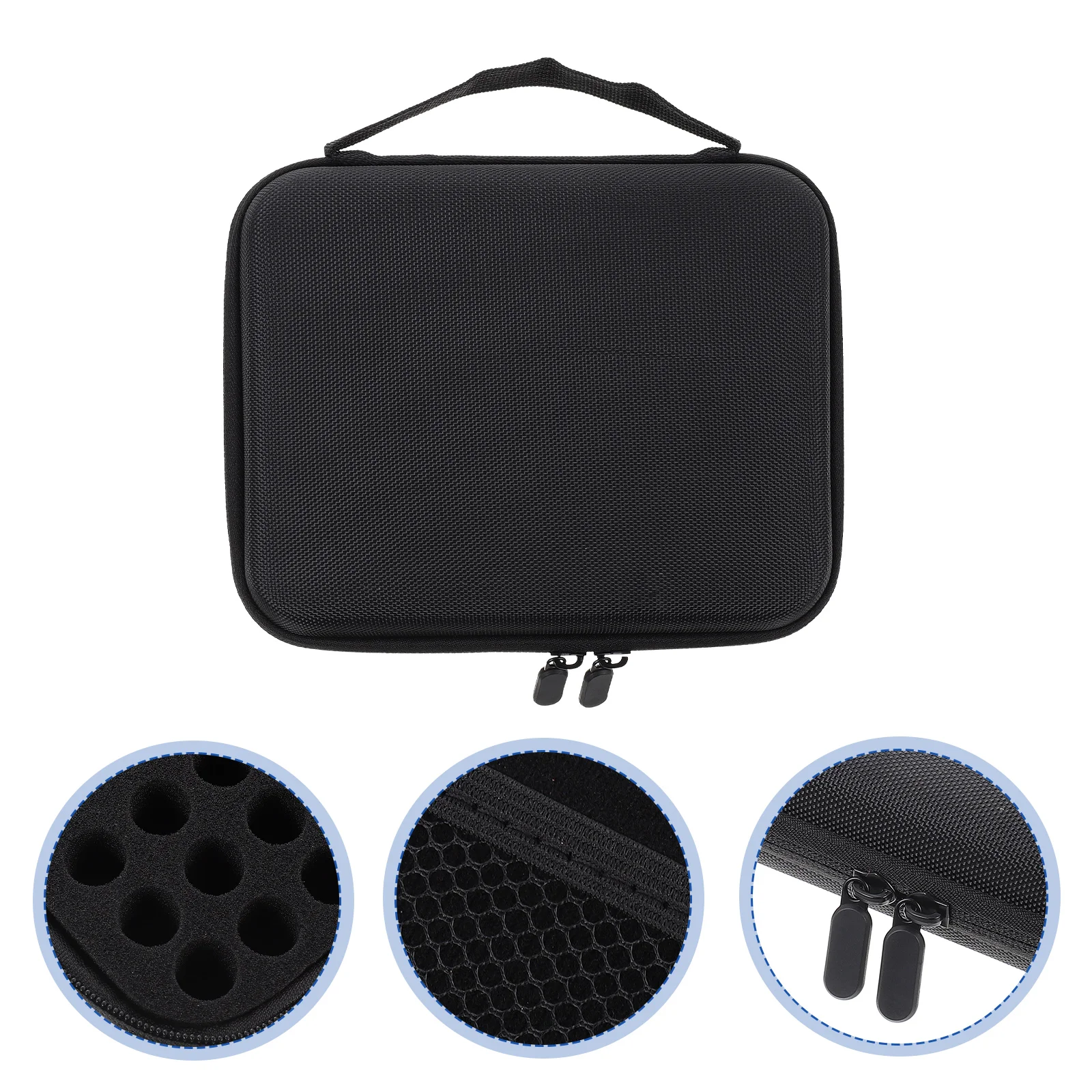 

Portable 63 Essential Oil Bottle Holder Polyester Sponge Nail Nail Polish ganizer Polish ganizer Travel Storage Case Bag