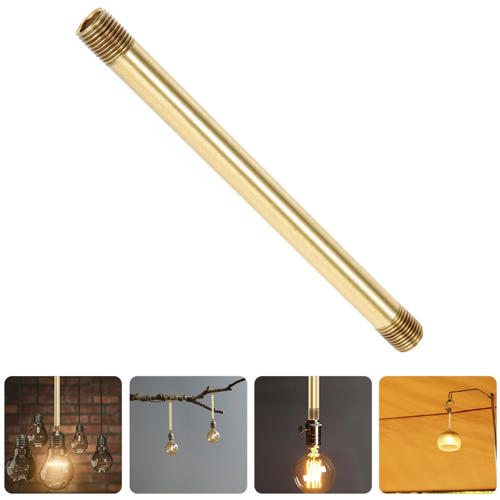 

Copper Straight Lamp Stem Rust Resistant Light Fixture Downrod For Diy Repair Replacement Parts Kits Bedroom Home Office