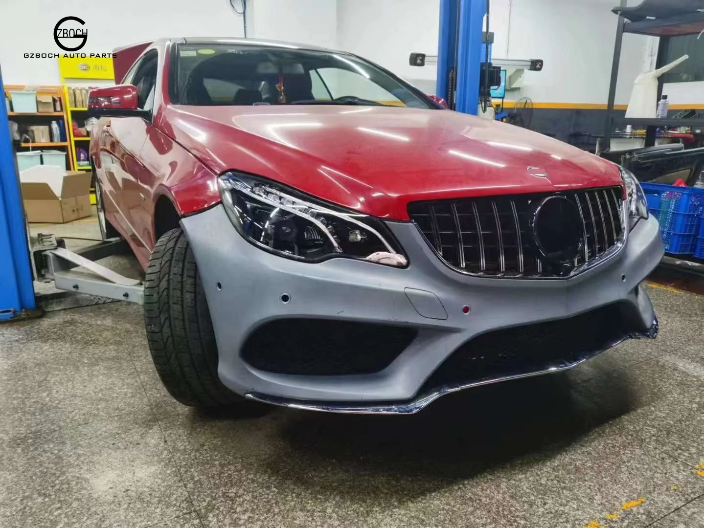 BOCH Car Bumper for Benz 09-13 W207 C207 E-class E Coupe  E300 E200 E260 E350 Upgrade 14-20 C207 Bodykit Headlights Taillights