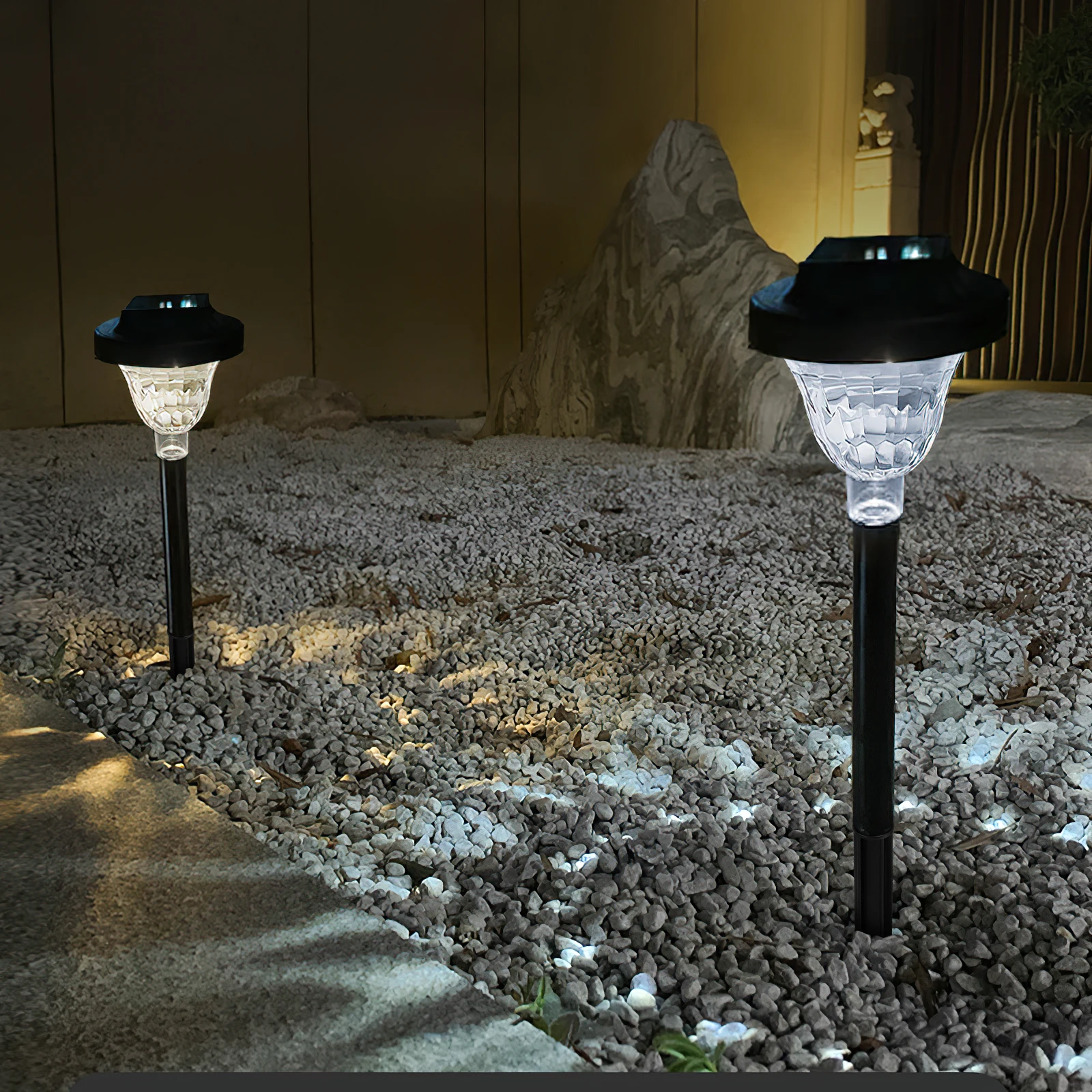 

10Pcs Solar Light Stakes Decorative Reusable ABS Plastic Sturdy Appearance Easy Hammering Garden Landscape Lamps