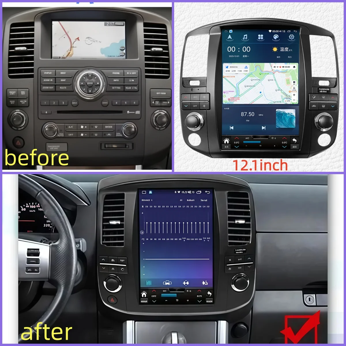 Android Multimedia For Nissan Pathfinder R51 2008 2009 2010 2011 2012 Car Radio Player GPS Navigation Carpaly Screen Auto Stereo
