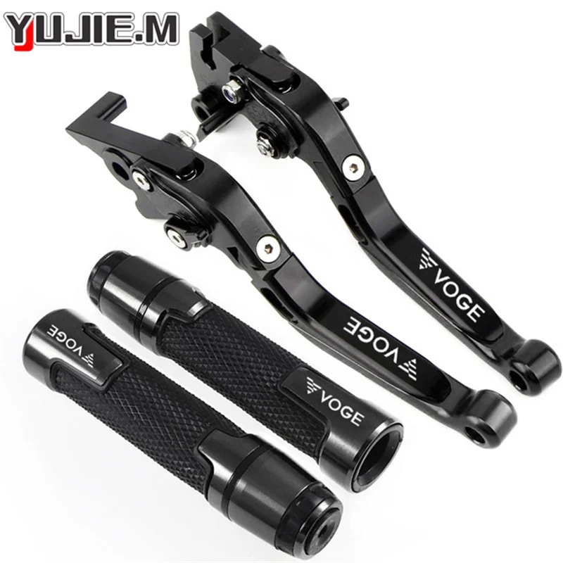 Motorcycle Accessories Folding Extendable Brake Clutch Levers Handbar End Grips For LONCIN VOGE 500 DS 500DS 500DSX