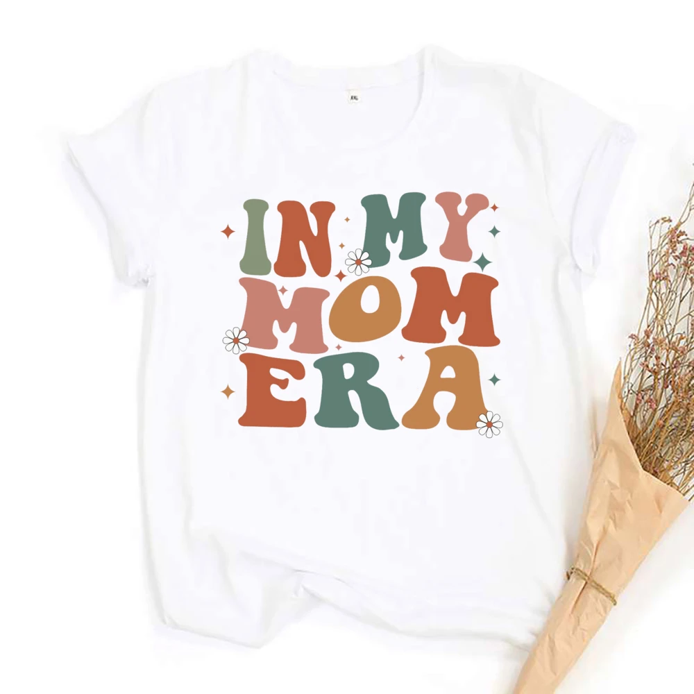 In My Mom Era Shirt Retro Gift for Mom New Mama Shirts Retro Comfort Colors Tee Mothers Day Gift Vintage Mummy T-Shirt