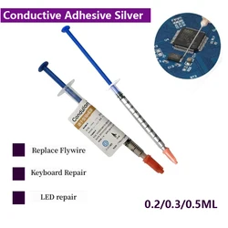 0.2/0.3/0.5ML Conductive Adhesive Silver Conductive Paste For Repairing Membrane Switches Widely and Used in Household Products